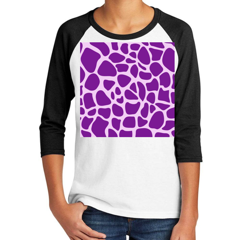 Giraffe Skin Pattern Purple Youth 3/4 Sleeve | Artistshot