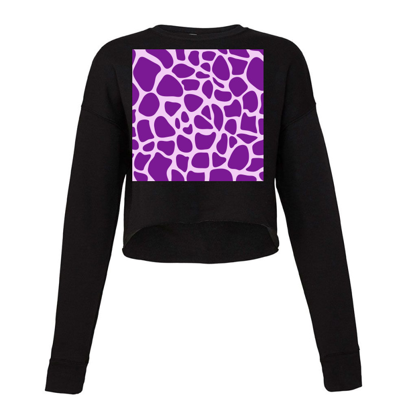 Giraffe Skin Pattern Purple Cropped Sweater | Artistshot