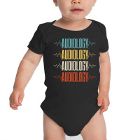 Audiology T  Shirt Pediatric Audiologist Audiology Heartbeat T  Shirt Baby Bodysuit | Artistshot