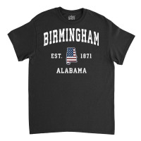 Birmingham Alabama Al Vintage American Flag Sports Design Pullover Hoo Classic T-shirt | Artistshot