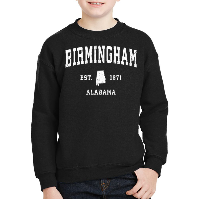 Birmingham Alabama Al Vintage Athletic Sports Design Pullover Hoodie Youth Sweatshirt by jacolepachew | Artistshot