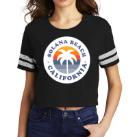 Solana Beach California Ca Palm Tree Vacation Souvenir Pullover Hoodie Scorecard Crop Tee | Artistshot