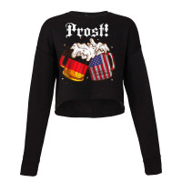 Beer Lover Prost! Germany Flag America Funny Oktoberfest T Shirt Cropped Sweater | Artistshot