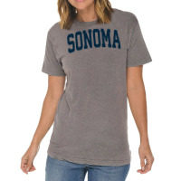 Sonoma California Ca Vintage Athletic Sports Navy Design Long Sleeve T Vintage T-shirt | Artistshot