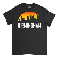 Birmingham Alabama Sunset Skyline Silhouette T Shirt Classic T-shirt | Artistshot