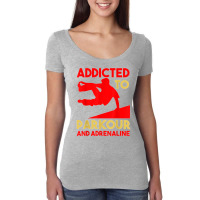 Parkour Adrenaline Addicted Free Running Training Traceurs Women's Triblend Scoop T-shirt | Artistshot