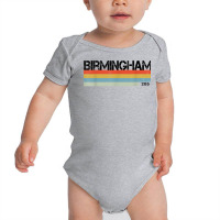 Birmingham, Alabama Area Code 205 Retro Style T Shirt Baby Bodysuit | Artistshot