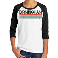 Birmingham, Alabama Area Code 205 Retro Style T Shirt Youth 3/4 Sleeve | Artistshot