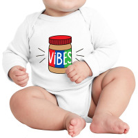 Peanut Butter Vibes Long Sleeve Baby Bodysuit | Artistshot