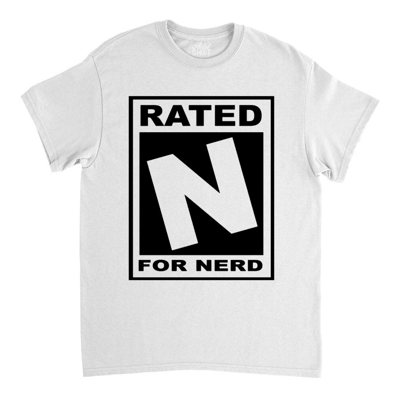 Rated N For Nerd Classic T-shirt | Artistshot