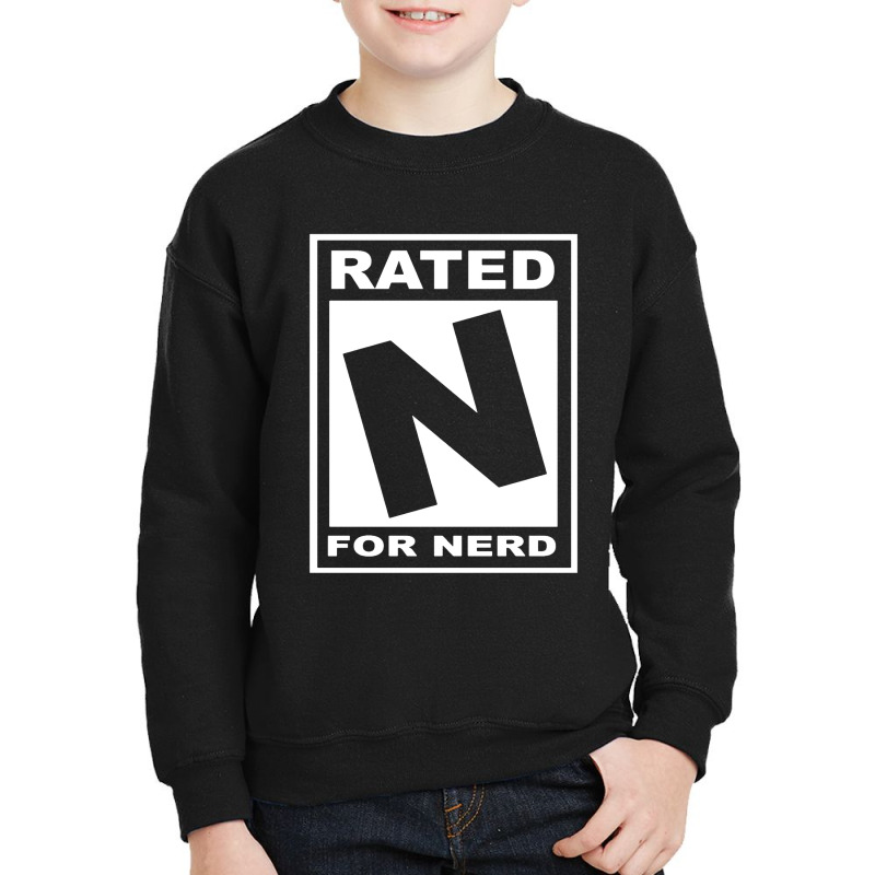 Rated N For Nerd Youth Sweatshirt | Artistshot