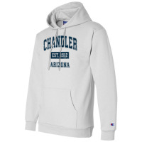 Chandler Arizona Az Vintage Sports Design Navy Print Pullover Hoodie Champion Hoodie | Artistshot