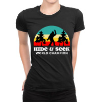 Retro Hide & Seek World Champion Ladies Fitted T-shirt | Artistshot