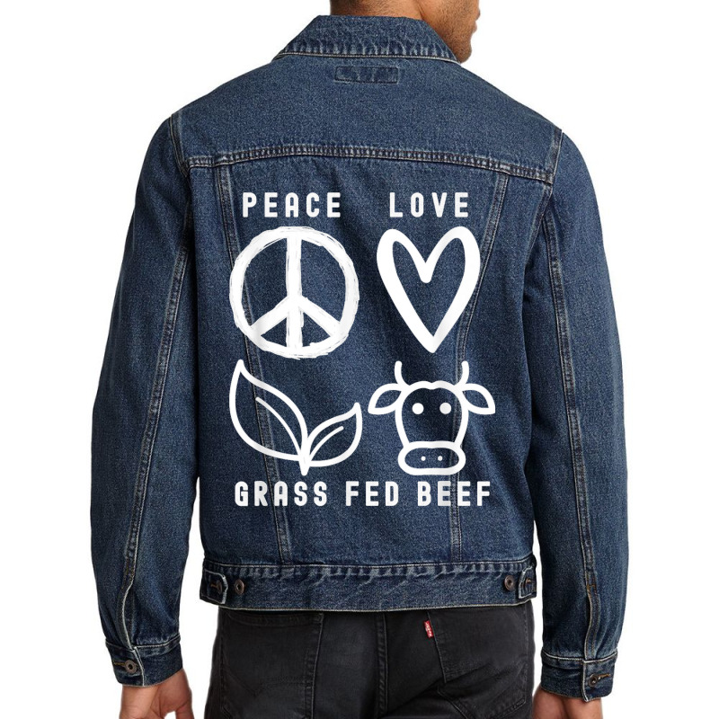 Biohacking Grass Fed Beef Ketosis Keto Butter Bacon Biohack T Shirt Men Denim Jacket | Artistshot