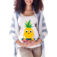 Pineapple Fruit Maternity Scoop Neck T-shirt | Artistshot