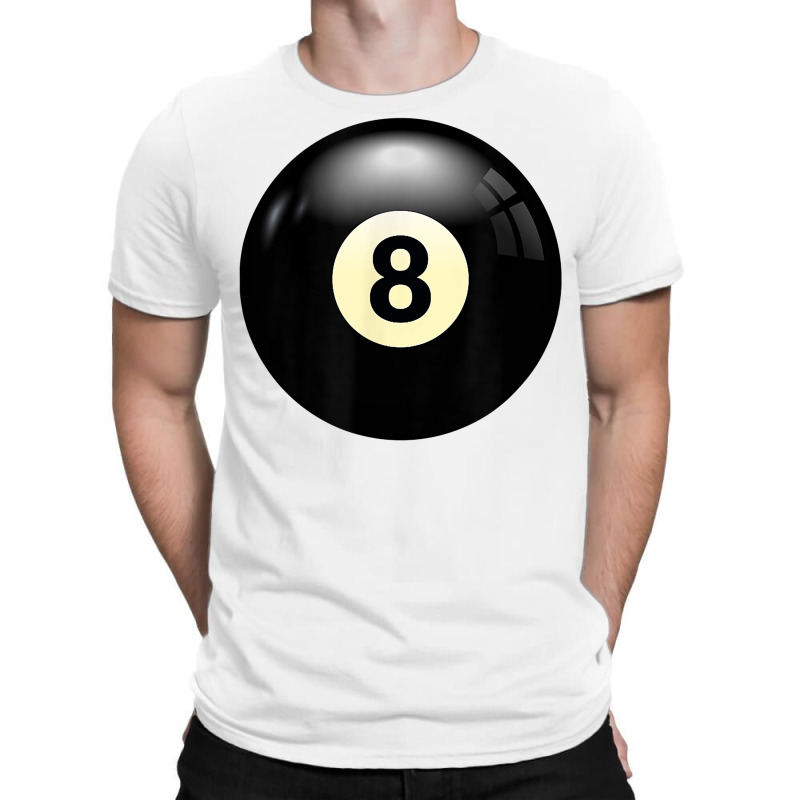 Play Billiards, No 8 Billiard Pool Or Snooker Balls Number 8 T Shirt T-shirt | Artistshot