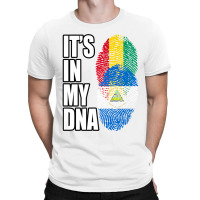 Nicaraguan And Guinean Mix Dna Flag Heritage Premium T-shirt | Artistshot