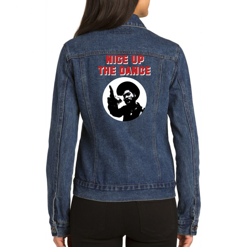 Nice Up The Dance Ladies Denim Jacket | Artistshot