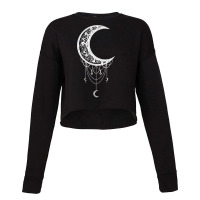 Occult Moon Satanic Wicca Witch Demonic - Gothic Witchcraft Premium Cropped Sweater | Artistshot