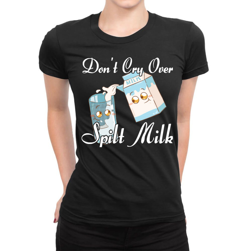 Funny Milk Design T  Shirtmilk Milkman Milk Drinker T  Shirt (3) Ladies Fitted T-Shirt by jaylinconsidine282 | Artistshot