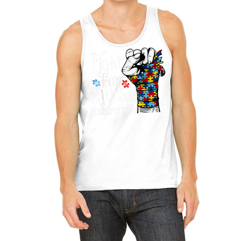 Fight For Autism Awareness World Autism Awareness Day 2021 T Shirt Tank Top by James William | Artistshot