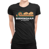 Vintage Birmingham Sunset Alabama Souvenir Long Sleeve T Shirt Ladies Fitted T-shirt | Artistshot