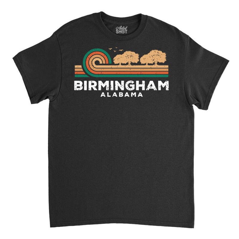 Vintage Birmingham Sunset Alabama Souvenir Long Sleeve T Shirt Classic T-shirt by paisleafuscaldo | Artistshot