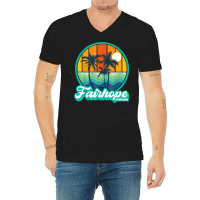 Vintage Fairhope Alabama Summer Vacation Beach Souvenirs T Shirt V-neck Tee | Artistshot