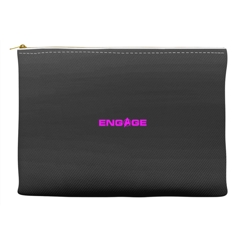 'engage' Funny Trend New Gifts Essensial Captain Jean Luc Picard Accessory Pouches | Artistshot