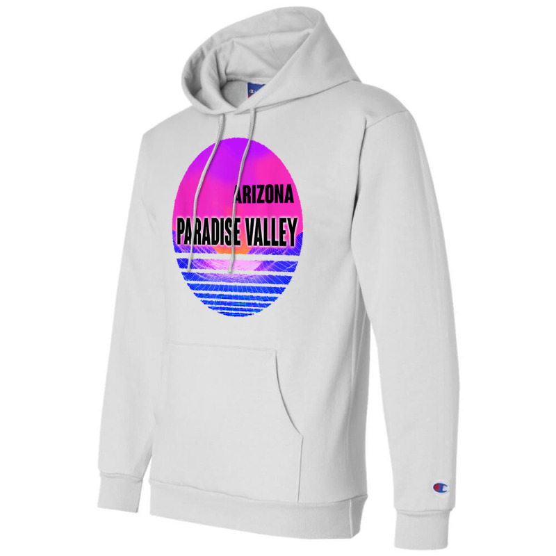 Vintage Paradise Valley Shirt Vaporwave Arizona Champion Hoodie by paisleafuscaldo | Artistshot