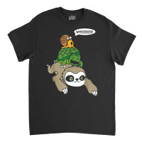 Sloth Turtle Snail Piggyback T Shirt Animal Running Wild Tee Classic T-shirt | Artistshot