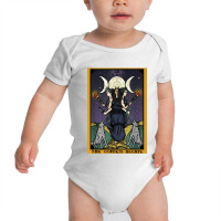 The Goddess Hecate Tarot Card Triple Moon Wiccan Pagan Witch Baby Bodysuit | Artistshot