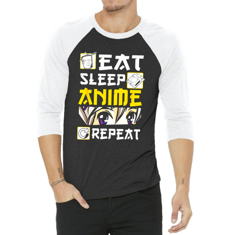 Eat Japan Tee Funny Black Sleep 3/4 Sleeve Shirt | Artistshot