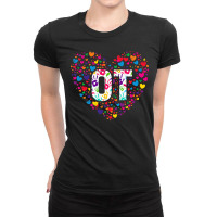 Ot Occupational Therapy Heart Occupational Therapist Ladies Fitted T-shirt | Artistshot