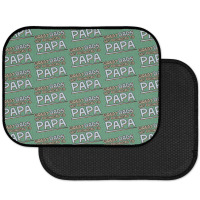 Great Dads Get Promoted To Papa Rear Car Mat | Artistshot