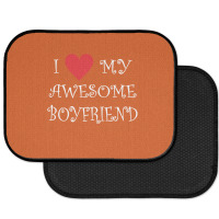 I Love My Boyfriend Rear Car Mat | Artistshot