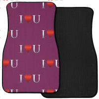 I Love U Heart Front Car Mat | Artistshot