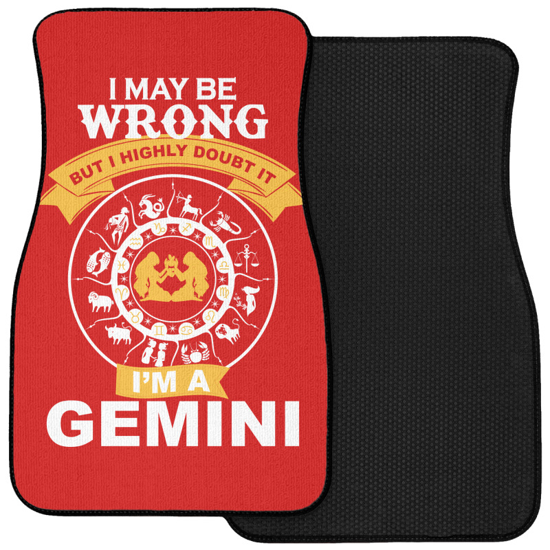 Gemini -i Am A Gemini Front Car Mat | Artistshot