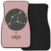 Minimal Virgo Zodiac Sign Front Car Mat | Artistshot