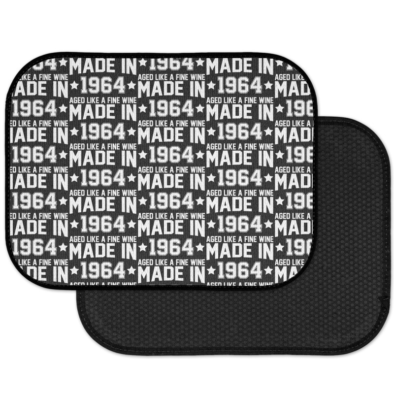 Made In 1964 Aged Like A Fine Wine Rear Car Mat | Artistshot