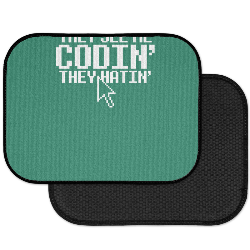 They See Me Codin' They Hatin' Rear Car Mat | Artistshot