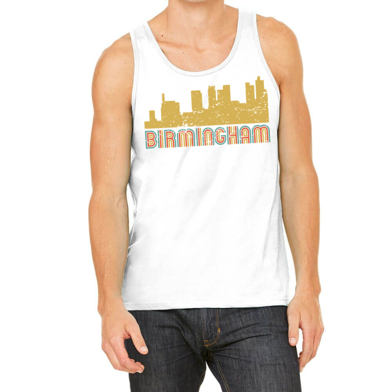 Vintage Retro Birmingham Alabama Skyline Long Sleeve T Shirt Tank Top by paisleafuscaldo | Artistshot