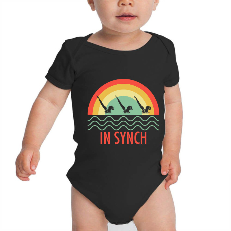 Womens Retro In Synch Synchronized Swimming Swimmer Athlete T Shirt Baby Bodysuit by Binhthai9809 | Artistshot