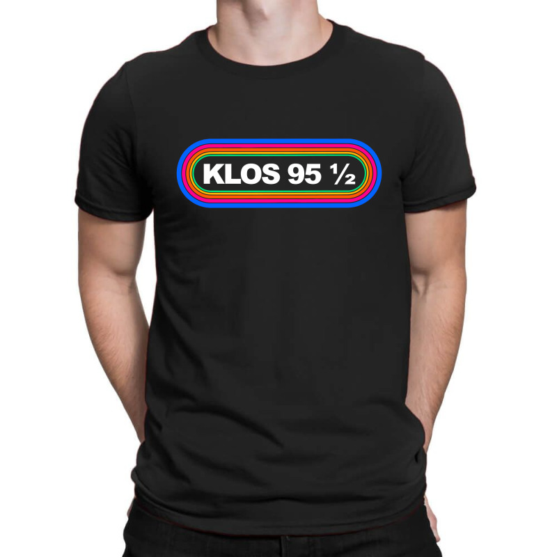 Rainbow Klos 95 5 Los Angeles 1980s Retro Radio Station Classic T Shir T-shirt | Artistshot