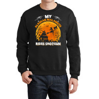 Alaskan Malamute Ride Shotgun Alaskan Malamute Dog Halloween T Shirt Crewneck Sweatshirt | Artistshot