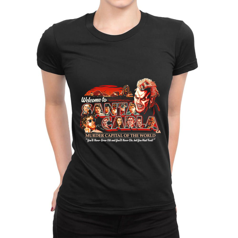 Welcome To The Murder Capital Of The World Horror Scary Ladies Fitted T-Shirt by TaneaMartese | Artistshot