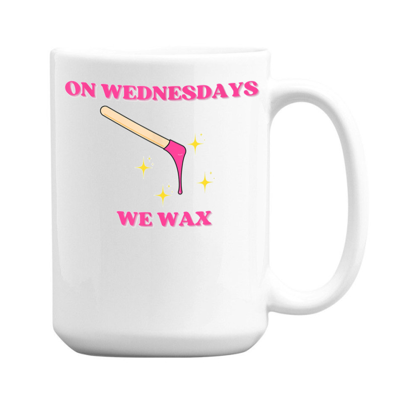 On Wednesdays We Wax Esthetician Aesthetician Skincare T Shirt 15 Oz Coffee Mug | Artistshot