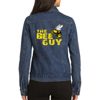 Cute Bee Keeper The Bee Guy Bee Costume Ladies Denim Jacket | Artistshot