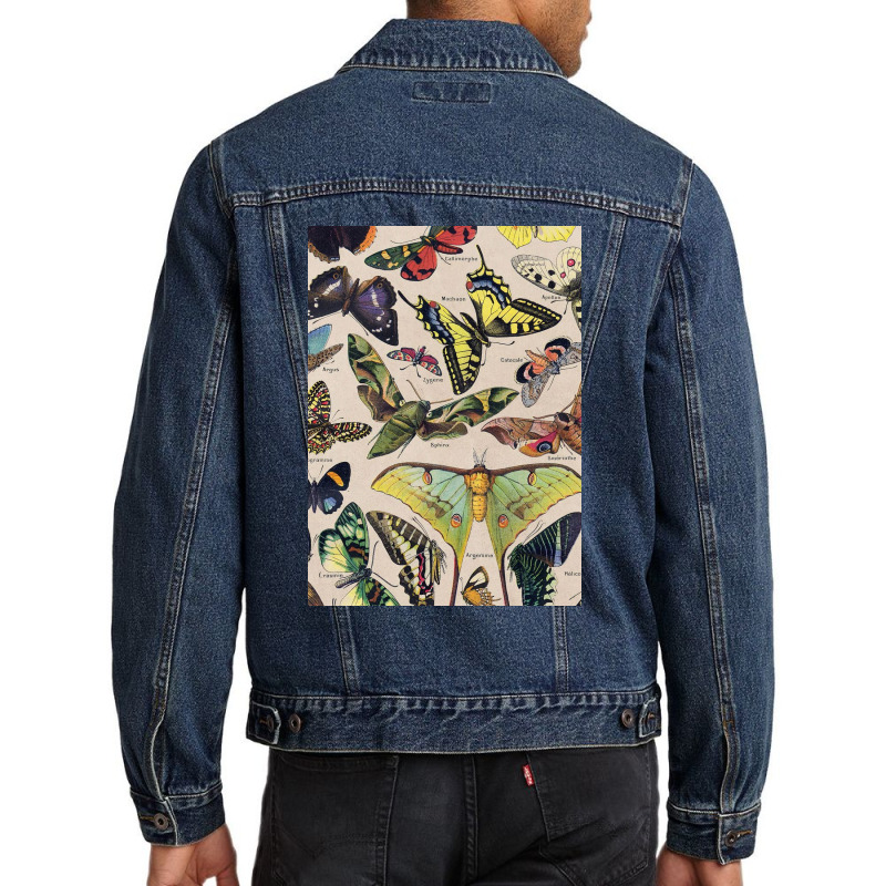 Adolphe Millot - Classic Vintage Butterfly Men Denim Jacket | Artistshot