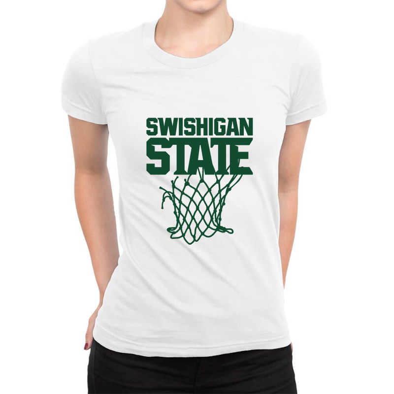 State 2 Basketball Ladies Fitted T-Shirt by dinginsenter | Artistshot